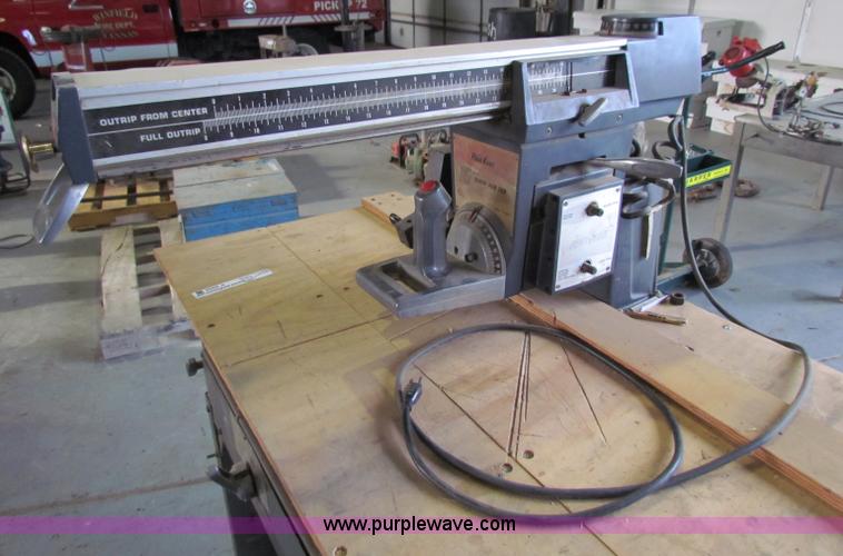 image for item V9334 Wards Powr-Kiart 10" radial arm saw