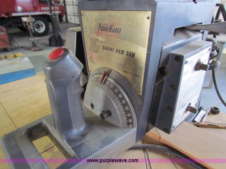 image for item V9334 Wards Powr-Kiart 10" radial arm saw