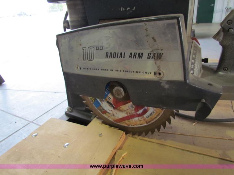 image for item V9334 Wards Powr-Kiart 10" radial arm saw