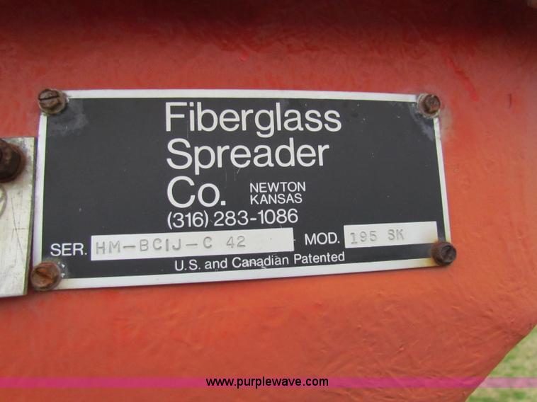 image for item V9355 2000 Fiber Glass Co. sand spreader