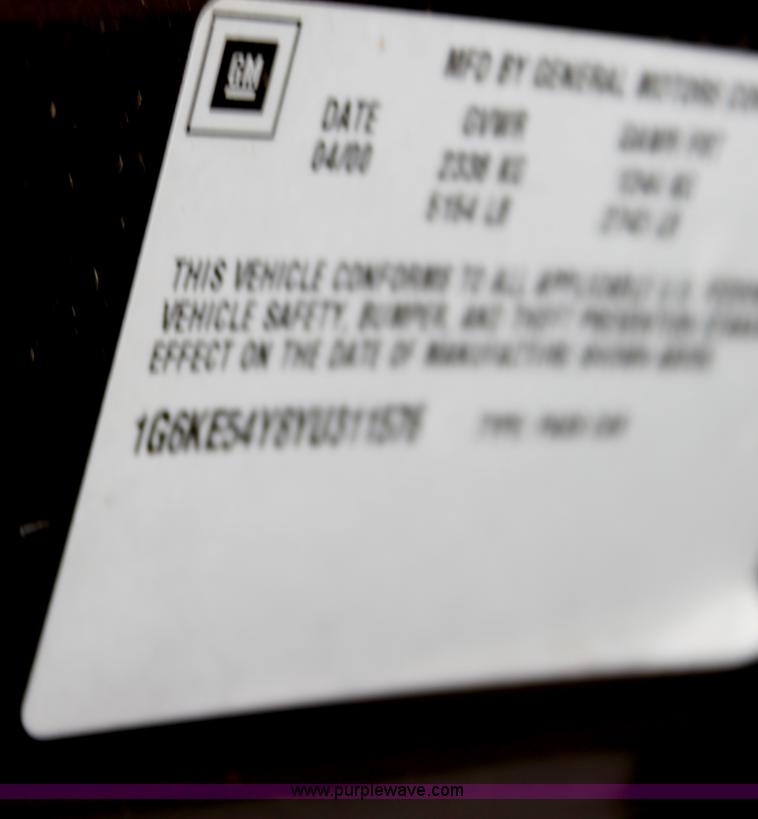 image for item E4272 2000 Cadillac DeVille DHS