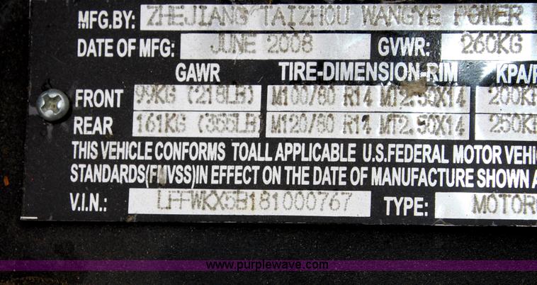 image for item E4302 2008 ICL Motto MP-150C moped