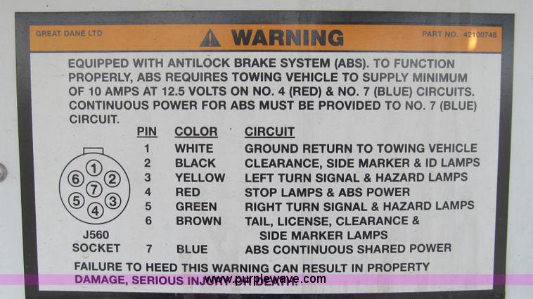 image for item C3573 2004 Great Dane 48' reefer trailer