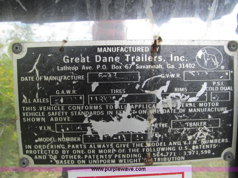 image for item F4615 1994 Great Dane refrigerated trailer