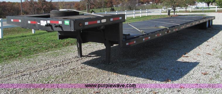 image for item F4633 1988 MO Trailers 48' flatbed trailer