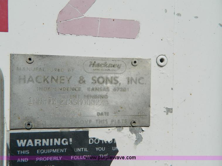 image for item G7546 1995 Hackney & Sons beverage trailer