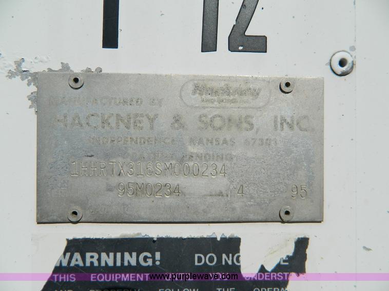 image for item G7547 1995 Hackney & Sons beverage trailer