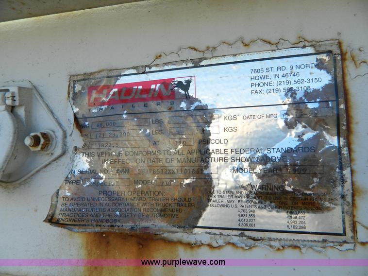 image for item G7550 1999 Haulin Special T30 roller trailer