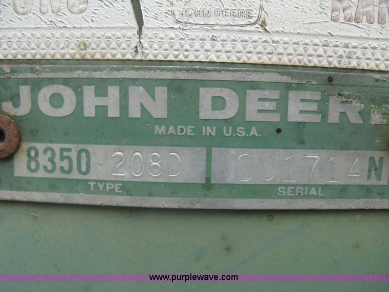 image for item A6403 John Deere 8350 grain drill