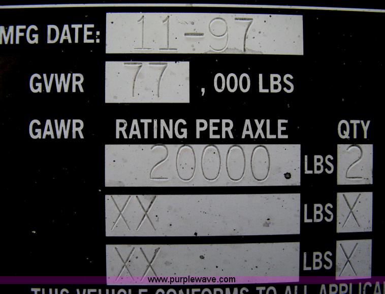 image for item B8262 1997 Timpte spread-axle hopper bottom trailer