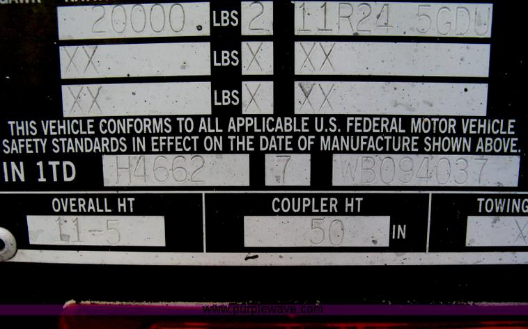 image for item B8262 1997 Timpte spread-axle hopper bottom trailer