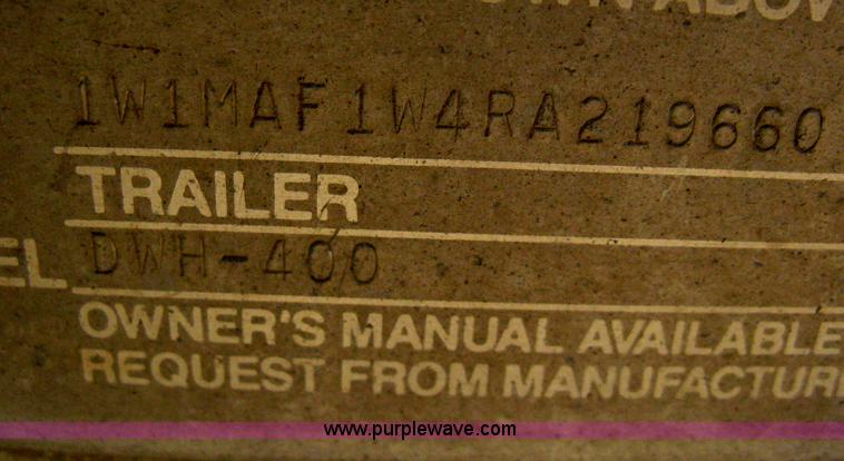 image for item B8271 1994 Wilson DWH-400 hopper bottom aluminum trailer