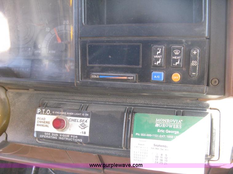 image for item B8272 1991 GMC TopKick SLE flatbed dump truck