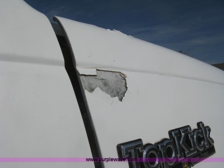 image for item B8272 1991 GMC TopKick SLE flatbed dump truck