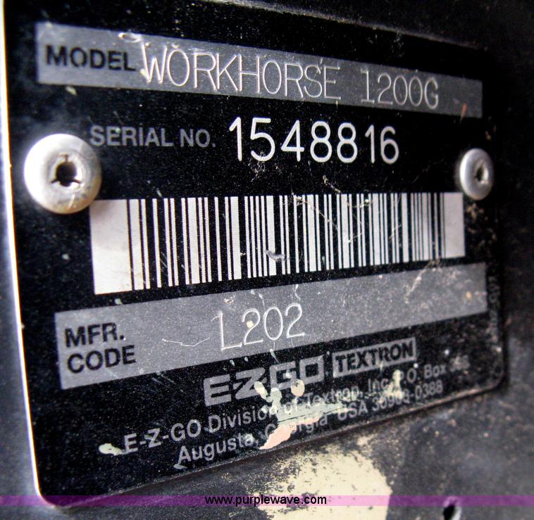 image for item B8279 (2) EZ-GO 1200G Work Horse golf carts