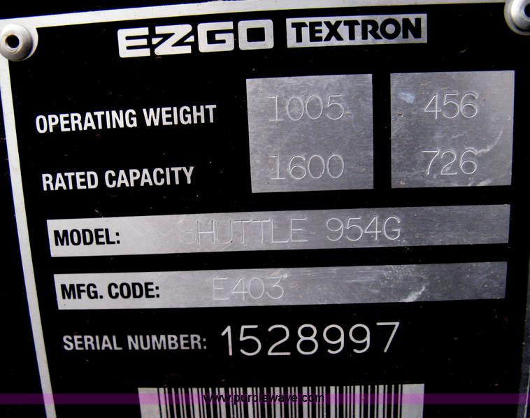 image for item B8281 EZ-GO 954F shuttle golf cart