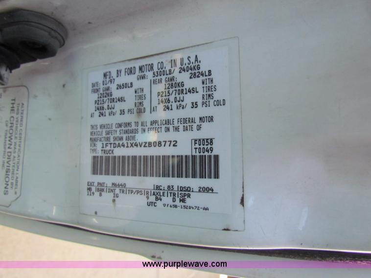 image for item E8109 1997 Ford Aerostar cargo van