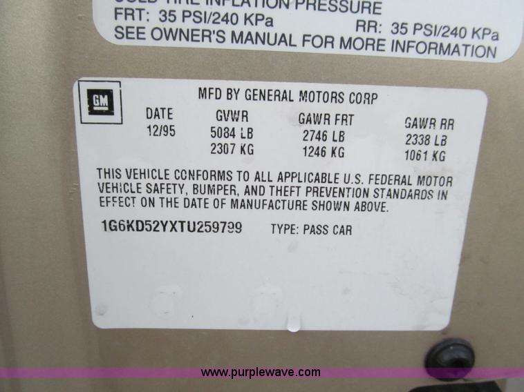 image for item F4614 1996 Cadillac DeVille