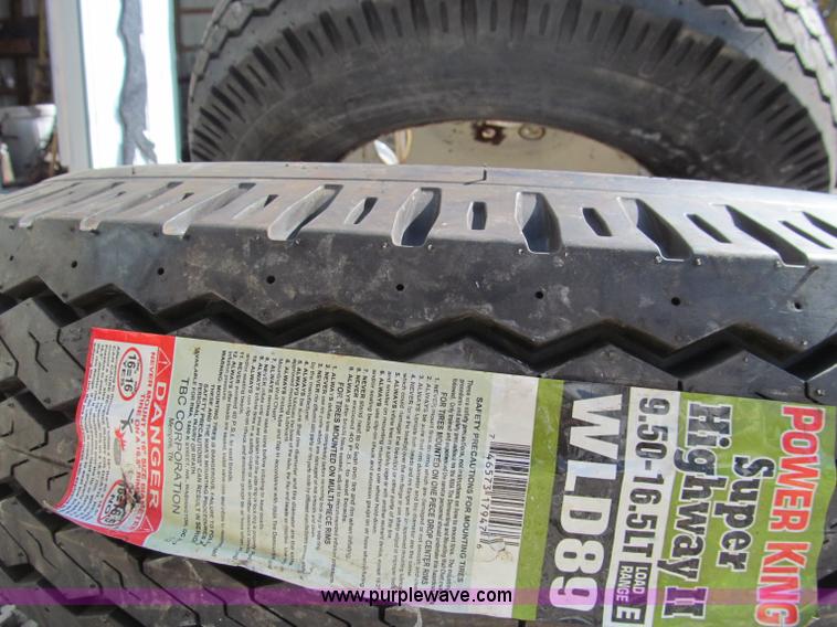 image for item F4635 (2) 9.50-16.5 tires