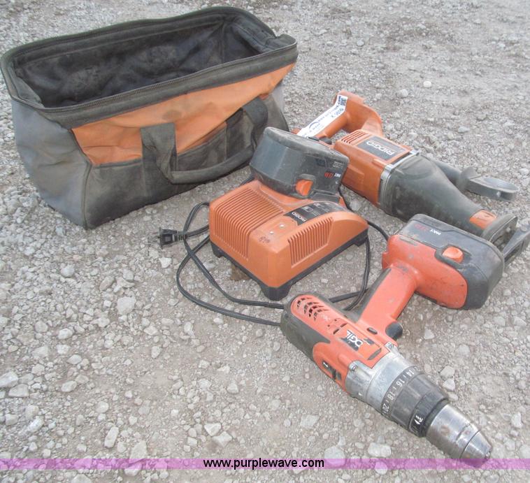 image for item K9616 Ridgid 18 volt cordless tools