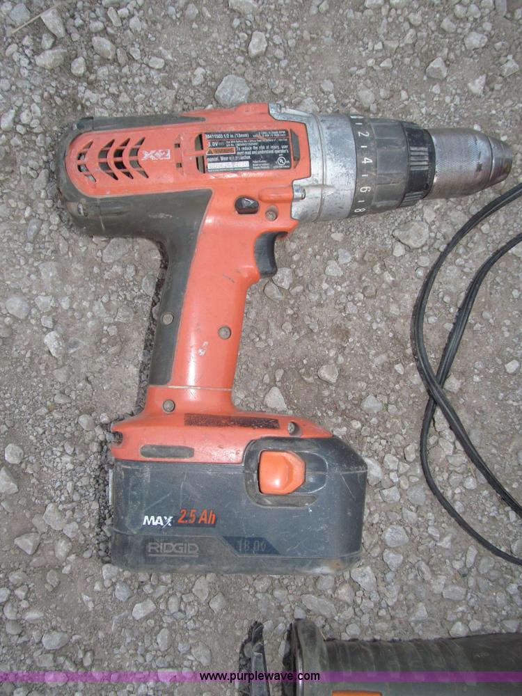 image for item K9616 Ridgid 18 volt cordless tools