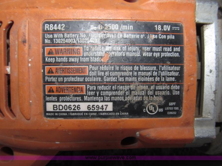 image for item K9616 Ridgid 18 volt cordless tools