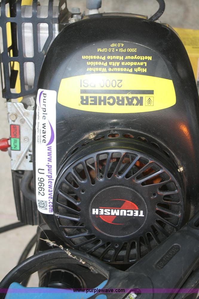 image for item U9662 Karcher 2,000 psi pressure washer