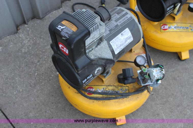image for item V9319 (4) Campbell Haufield contractor series pancake air compressors