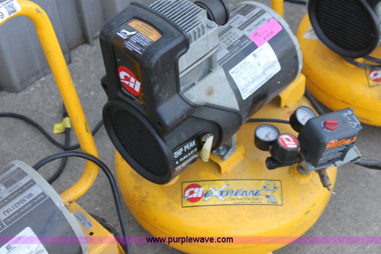 image for item V9319 (4) Campbell Haufield contractor series pancake air compressors