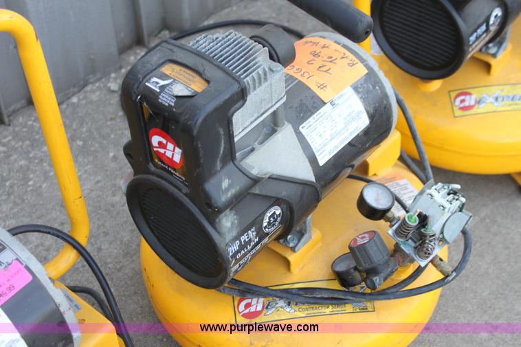 image for item V9319 (4) Campbell Haufield contractor series pancake air compressors