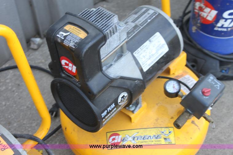 image for item V9319 (4) Campbell Haufield contractor series pancake air compressors