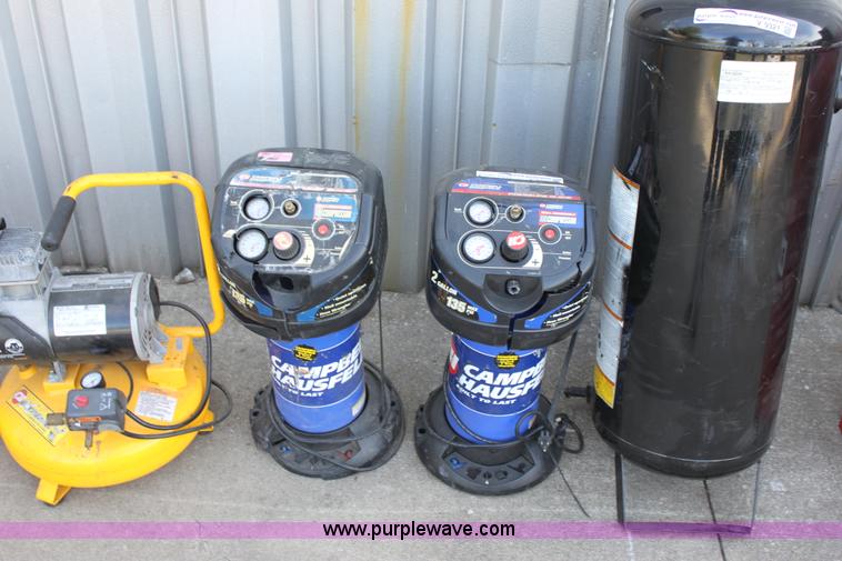 image for item V9320 (2) Campbell Hausfield air compressors