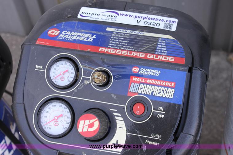 image for item V9320 (2) Campbell Hausfield air compressors