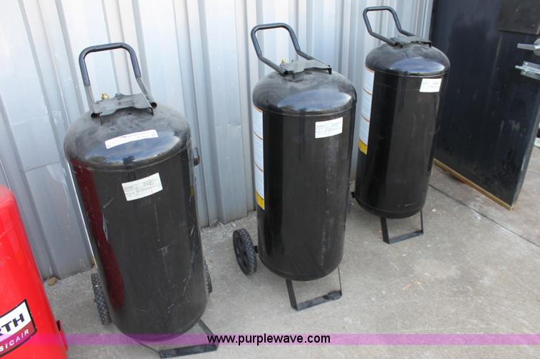 image for item V9322 (3) 30 gallon air tanks