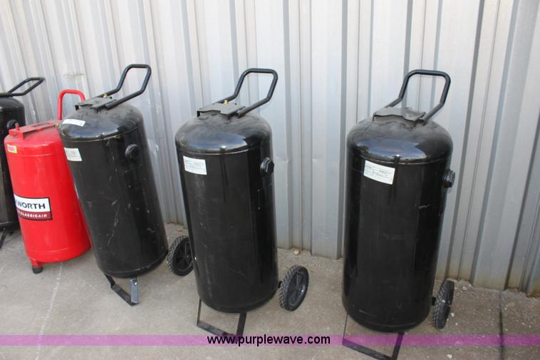 image for item V9322 (3) 30 gallon air tanks