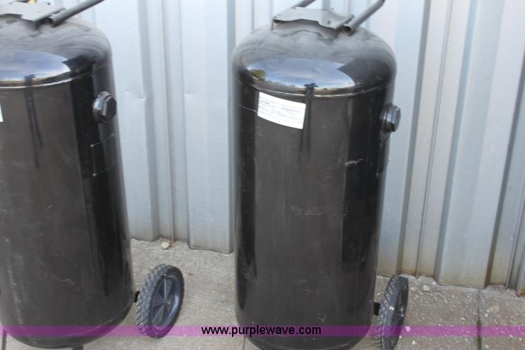 image for item V9322 (3) 30 gallon air tanks