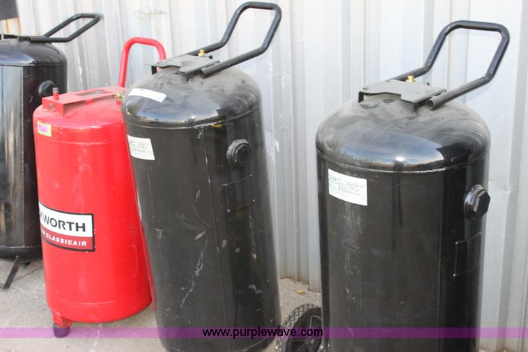 image for item V9322 (3) 30 gallon air tanks