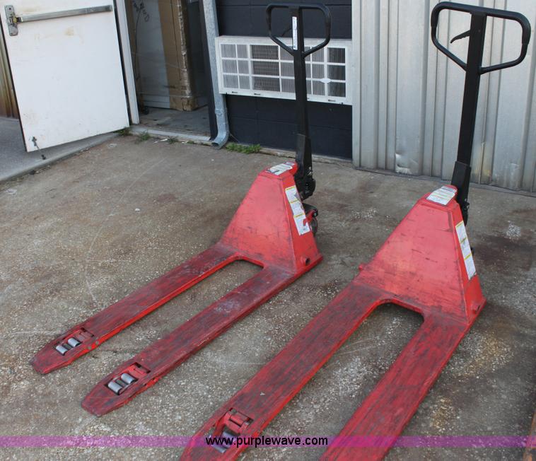 image for item V9329 (2) Vestil low profile pallet jacks