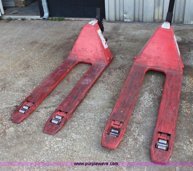 image for item V9329 (2) Vestil low profile pallet jacks