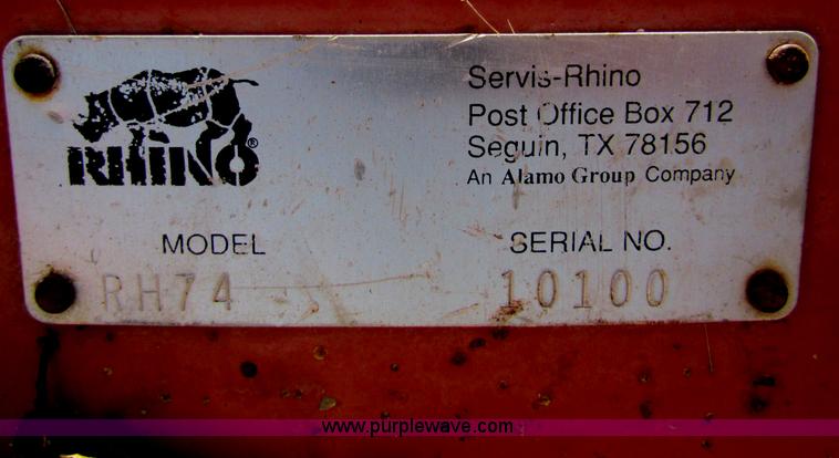 image for item V9360 Rhino RH74 flail mower