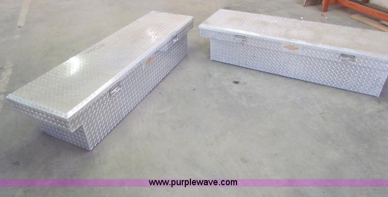 image for item V9364 (2) aluminum truck toolboxes