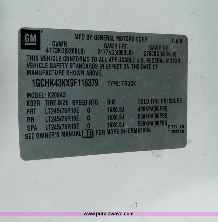 image for item B3945 2009 Chevrolet Silverado K2500HD Crew Cab pickup truck