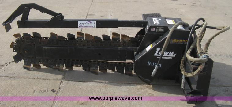 image for item B8261 Lowe XR21 trencher skid steer attachment