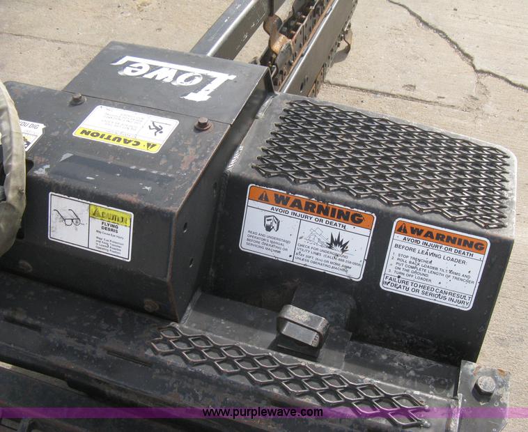 image for item B8261 Lowe XR21 trencher skid steer attachment