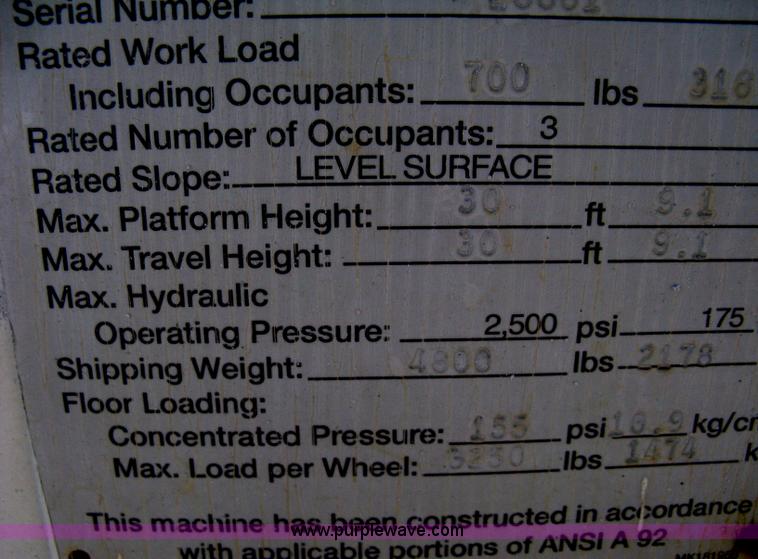 image for item B8264 Terex/Marklift CH30EP scissor lift