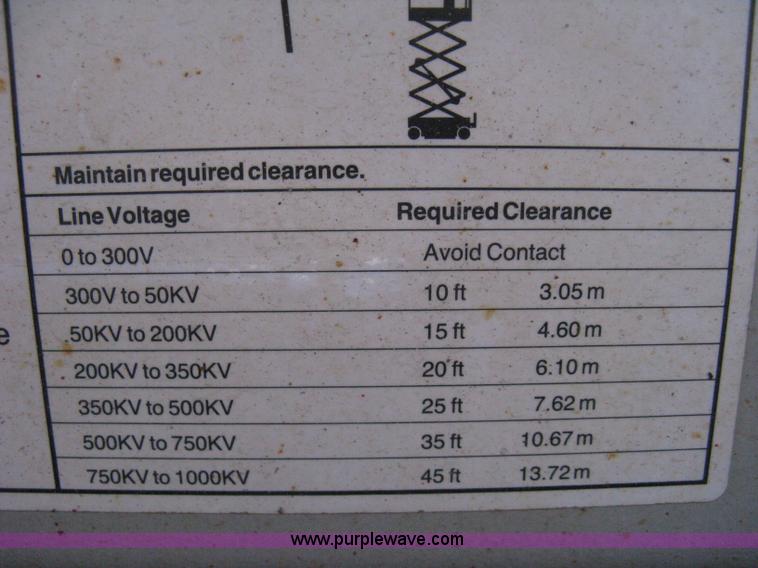 image for item B8294 2004 Mec 2633ES scissor lift