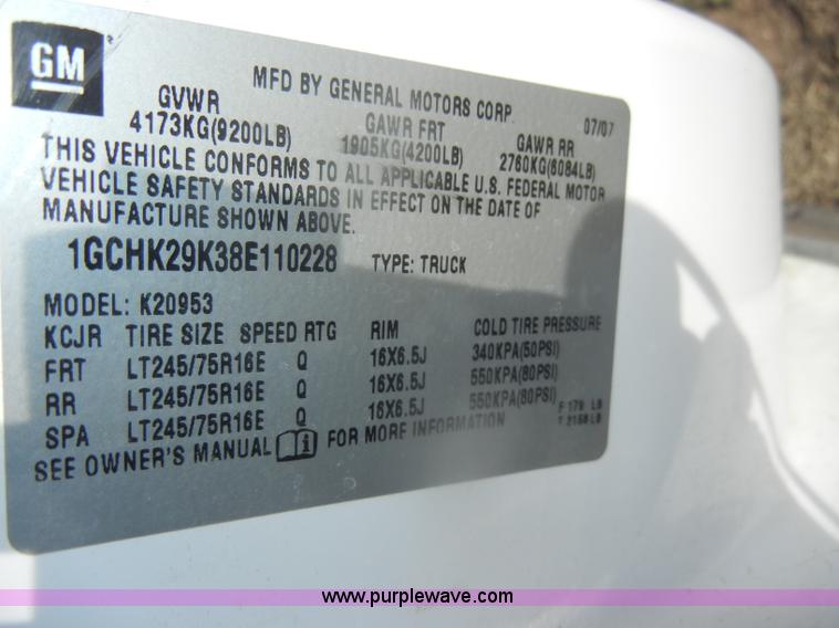 image for item D4839 2008 Chevrolet Silverado K2500HD Extended Cab pickup truck