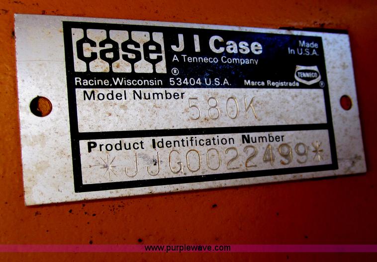 image for item D5706 1990 Case 580K backhoe
