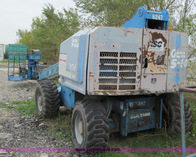 image for item E5599 1994 Genie S60 boom lift