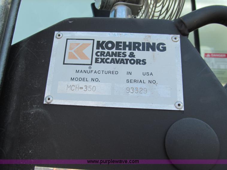 image for item E5610 1996 Koehring MCH-350D truck crane